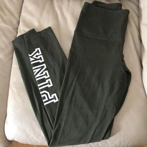 VS PINK olive yoga pants